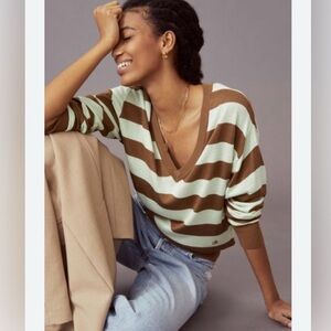 Scotch & Soda V-Neck Striped Sweater